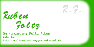 ruben foltz business card